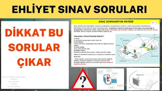 BU SORULARA DİKKAT - 2022 MART ÇIKMIŞ EHLİYET SORULARI - NİSAN, MAYIS 2022 EHLİYET SINAV SORULARI