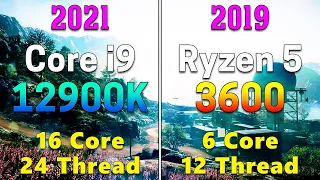 Core i9 12900K vs Ryzen 5 3600 | How Big is the Difference in 2 Years?