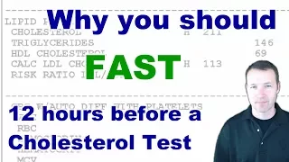 Why You Should Fast 12 Hours Before a Cholesterol Test