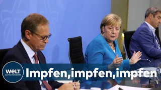 CORONA-BRIEFING: Kanzlerin Merkel wirbt eindringlich für mehr Corona-Impfungen | WELT Dokument