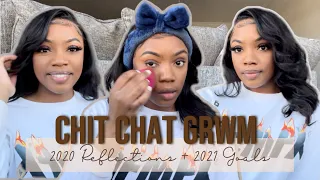 Chit Chat GRWM : 2020 Reflection + 2021 Goals | Beginner Friendly Makeup | Chantler Tiara