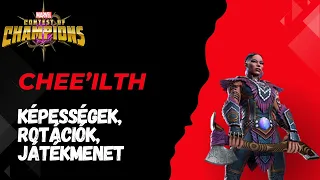 MCOC - Chee'ilth teljes analízise, játékmenet, rotációk, tippek és trükkök a sikeres csatákhoz.