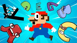 Mario & F vs the Giant Alphabet Lore Maze (A-Z…) | Alphabet Lore Ending | Game Animation