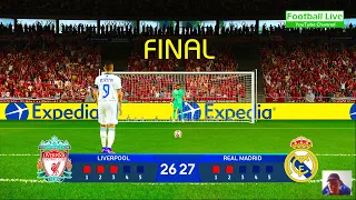 Longest Penalty Shootout 2022 | Liverpool vs Real Madrid | FINAL UEFA Champions League PES Gameplay