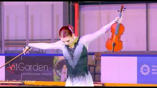 3Lz+3T! - Alexandra Trusova at the Opening of the Angels of Plushenko Academy in Moscow