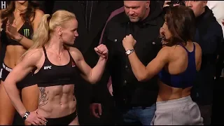 Valentina Shevchenko vs. Joanna Jędrzejczyk - Weigh-in Face-Off - (UFC 231) - /r/WMMA