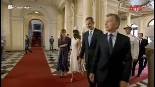 Reyes de España inician visita de Estado a Argentina