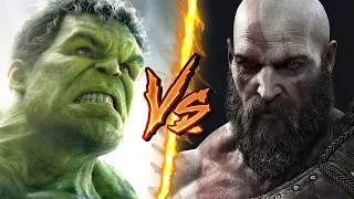 Hulk VS Kratos - Who Will Win? (Marvel vs God of War)  | BATTLE ARENA