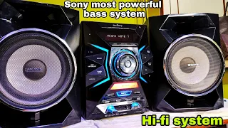 sony MHC gzx33d Hi-Fi music system|detailed review|Extreme bass test 🤯💥 #viral