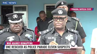 Police Rescue One Abducted Person, Parade Eleven Suspected Criminals In Bayelsa