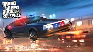 FLYING DELOREAN POLICE CAR - GTA RP