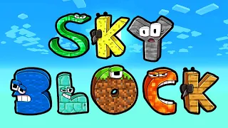 ALPHABET LORE SKYBLOCK! (Minecraft)