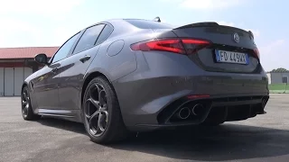 510HP Alfa Romeo Giulia Quadrifoglio SOUND - Start Up, Revs & Fly By!