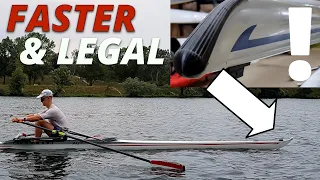 Why are we not using this?? Ian's bulbous Bow for rowing - it is faster and legal!