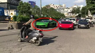 Two Supercars Go Crazy / Acceleration / Hyderabad India