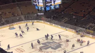 leafs pre game warm up