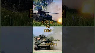 E-50 m vs STB-1 part 2 #tanksblitz #blitz #wortblitz #shorts