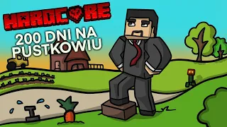 SPEEDRUNNER VS 200 DNI NA PŁASKIM PUSTYNNYM ŚWIECIE Z PATYKAMI W MINECRAFT!