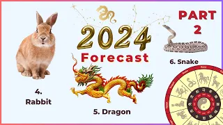 2024 Dragon Year Zodiac Forecast - Part 2: Rabbit, Dragon, Snake