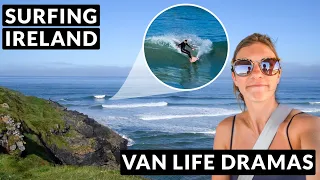 We Found an EPIC SURF Beach In Ireland and Had Some Van Drama