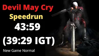 Devil May Cry Speedrun in 43:59 (39:29 IGT) | NG Normal