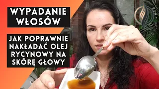 Wypadanie włosów - jak poprawnie nakładać olej rycynowy lub inny gęsty olej