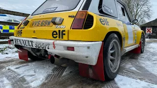 Andrew Cooper dropped by to take me out for a spin in his stunning Renault 5 turbo Rally car