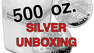 Silver UNBOXING! 500 fresh ounces!