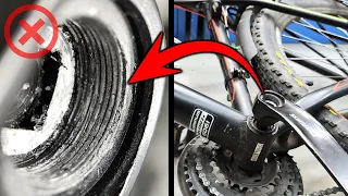How to remove bicycle cranks, if the thread for removal is damaged