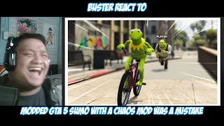 Buster Reaction to | Modded GTA 5 Sumo with a Chaos Mod was a mistake