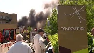 Major fire engulfs Danish pharmaceutical company Novo Nordisk