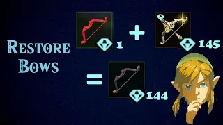 Bow Durability Transfer in Zelda Breath of the Wild | BotW #SHORTS