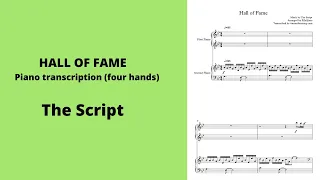 The Script – Hall of Fame (Piano Transcription)