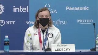 Glad not to be a "one hit wonder" -USA's Ledecky after her gold in 800m in Tokyo 2020 东京奥运 游泳 美国 莱德基