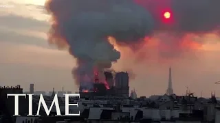 Huge Fire Devastates Paris' Famous Notre Dame Cathedral As Macron Promises To Rebuild | TIME