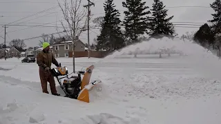 Cub Cadet 3x30 Trac Snowblower. We Take on Some Deep Snow.