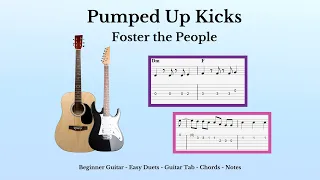 Guitar Tab - Chords - Pumped Up Kicks - Acoustic - Beginner Guitar