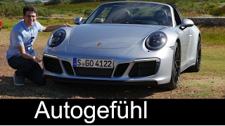 Porsche 911 GTS FULL REVIEW Targa road test & Coupé Racetrack Facelift 2017/2018 - Autogefühl