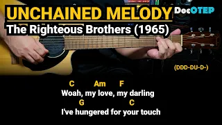 Unchained Melody - The Righteous Brothers (1965) Easy Guitar Chords Tutorial with Lyrics