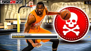 *NEW* KEVIN DURANT SIZE UP ESCAPE is a SPEEDBOOST GLITCH in NBA 2K23! BEST DRIBBLE MOVES in 2K23!