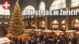 Beautiful Christmas markets at Zurich Main Railway Station—a magical walking tour 🎄🇨🇭