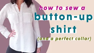 Button-up Shirt Sewalong + Sewing Pattern