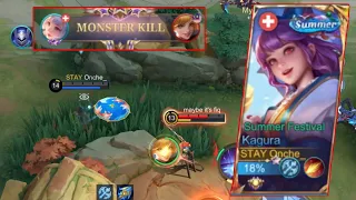 KAGURA CARRY THE GAMEPLAY SINCE TEAMMATE DIDN’T DO WELL | Mobile Legends