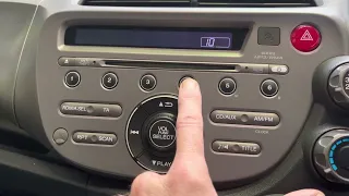 Honda Jazz Clock Setting How To Set the Time in the Radio 2010