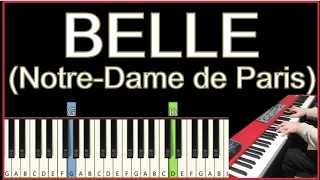 Belle - GAROU - (Notre-Dame de Paris) Tutoriel de PIANO ET COVER