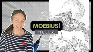 Moebius master study: Three tips for pen & ink