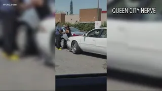 Video shows road rage incident ending in a man allegedly punching a woman in the face