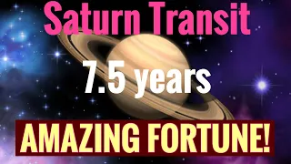 Saturn Transit {PART 1] Saturns 7.5 years of Amazing Good Fortune!