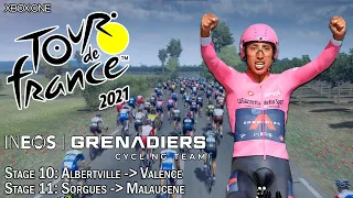 STAGE 10 & 11: THE TOUGHEST STAGE YET | Tour de France 2021: Game Playthrough #8 (Ineos Grenadiers)