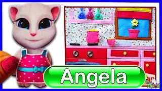 ГОВОРЯЩАЯ АНДЖЕЛА НА КУХНЕ ❤️ ДОМИК часть 5 / My Talking Angela// Muza Rukodeliya 🌺